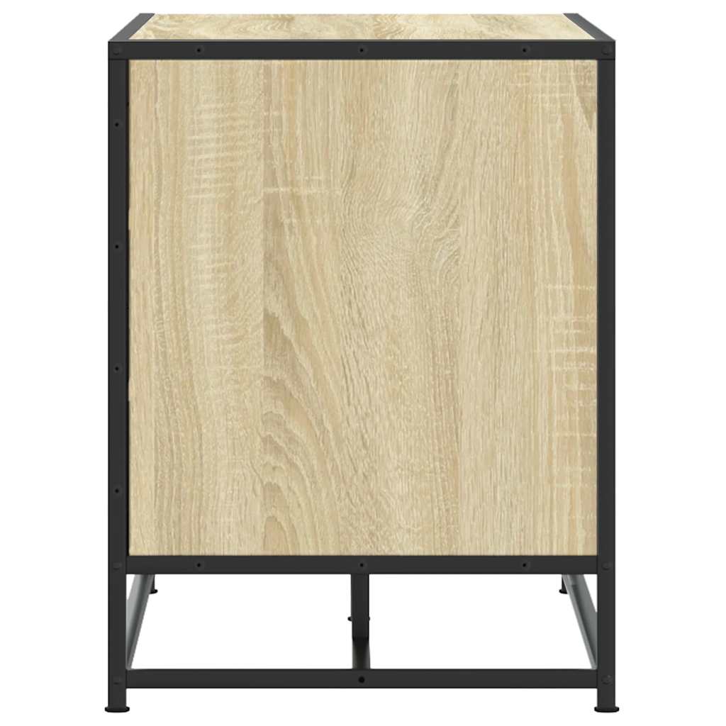 Apavu soliņš Sonoma ozols 80x40x53,5 cm Koks un metāls