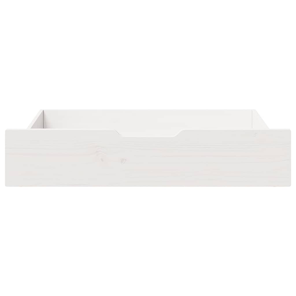 Drawers under the bed, 2 pcs., white, 80x55x17cm, solid pine