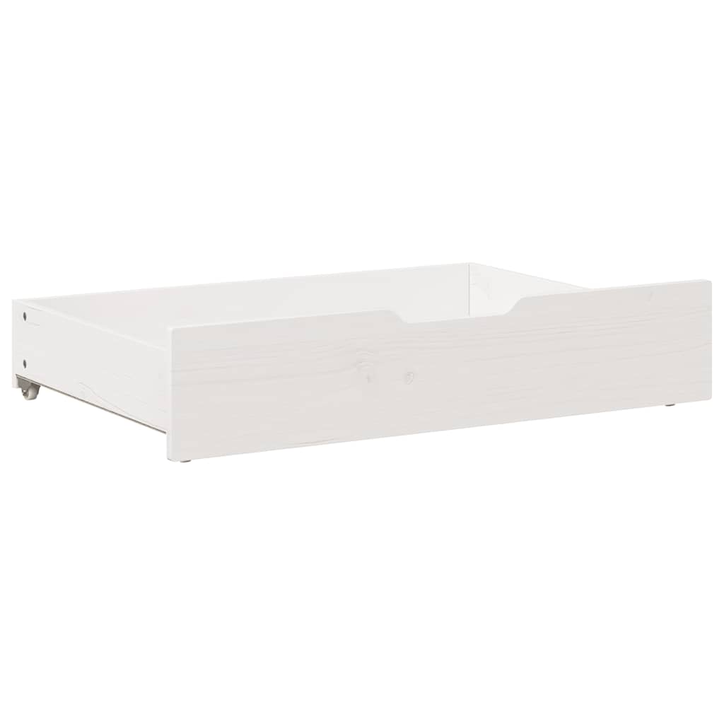Drawers under the bed, 2 pcs., white, 80x55x17cm, solid pine