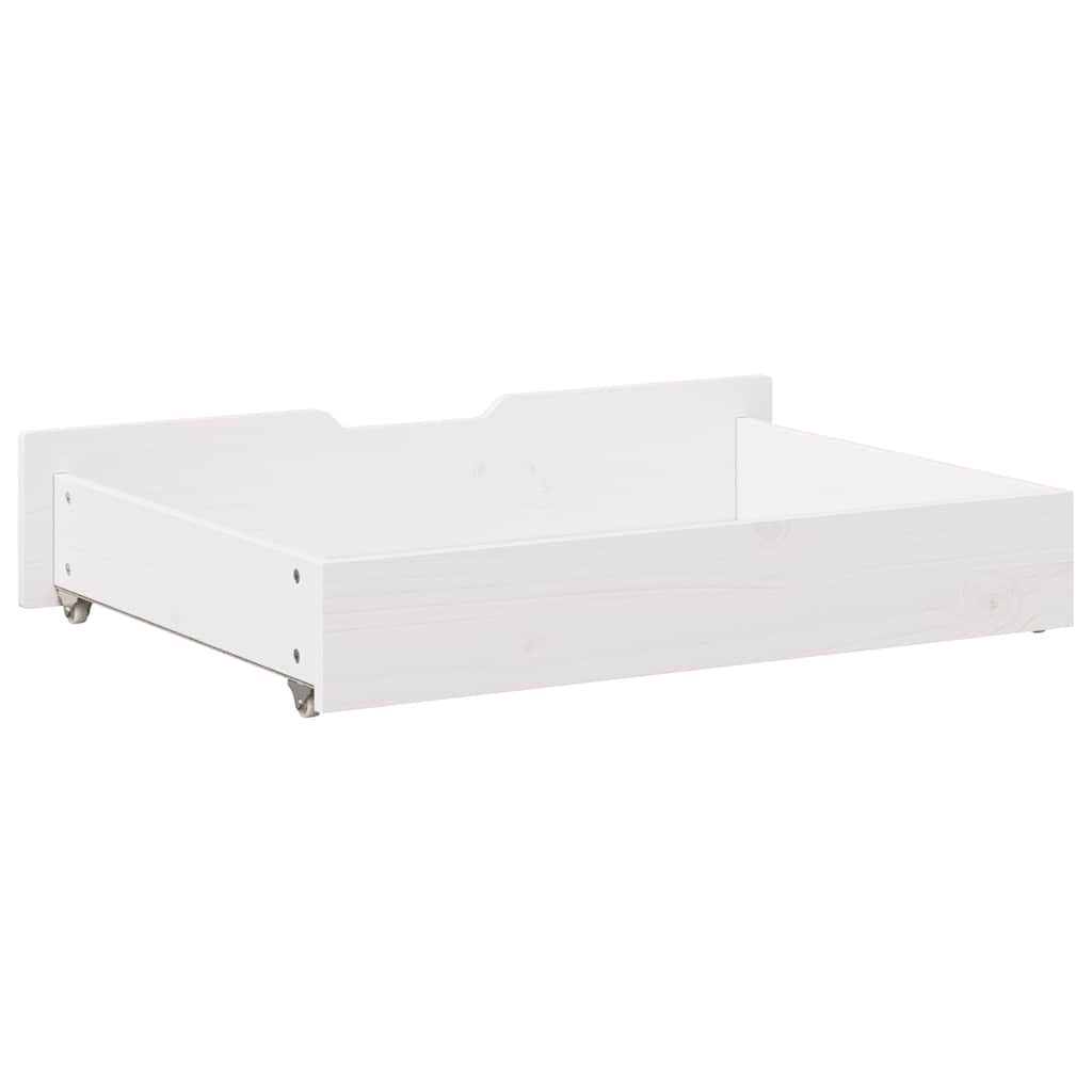 Drawers under the bed, 2 pcs., white, 80x55x17cm, solid pine