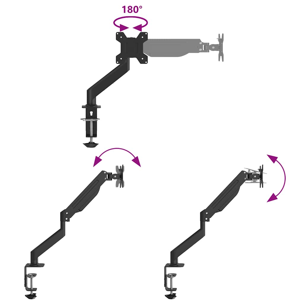 single monitor arm, for max 27-inch screen