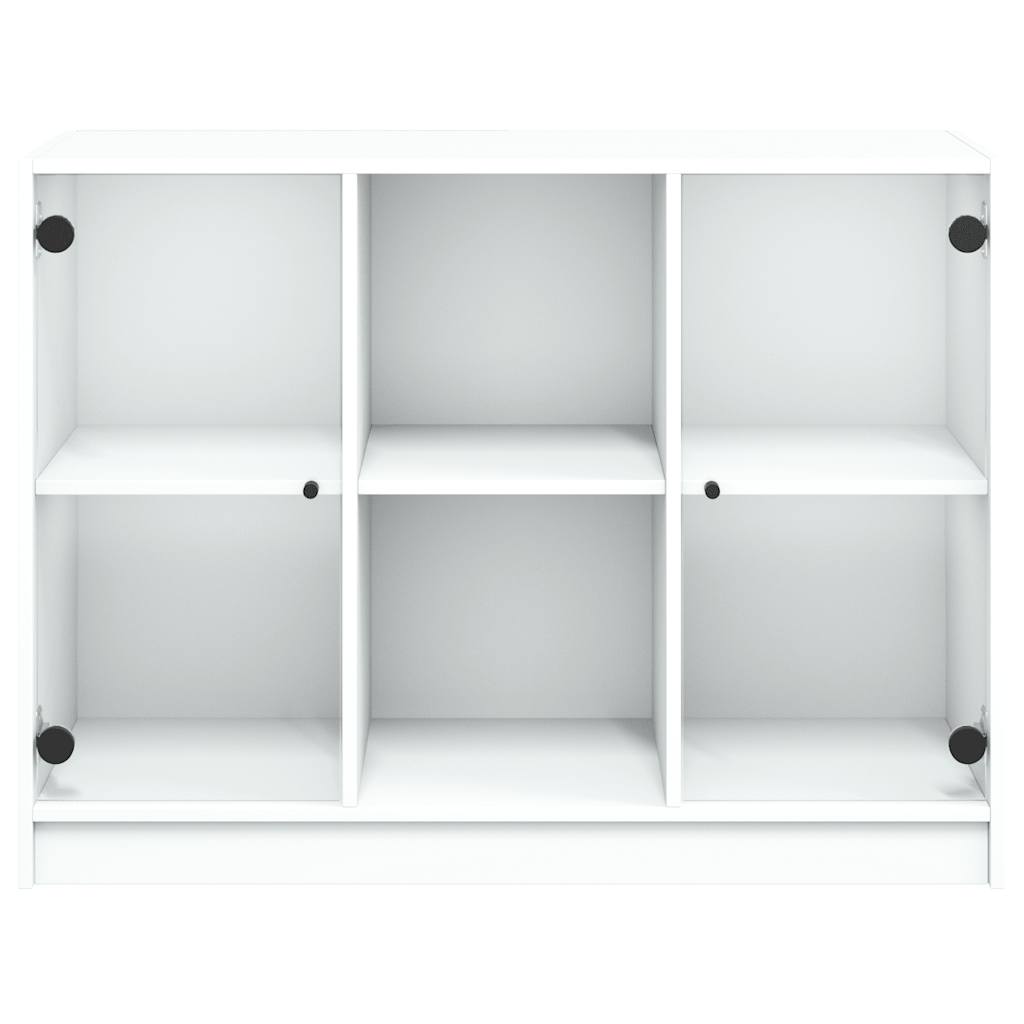 Sideboard, white, 102x37x75.5 cm, engineered wood