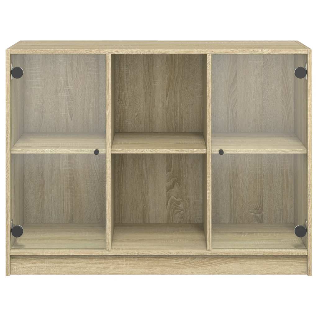 Sideboard, Sonoma oak, 102x37x75.5cm, engineered wood