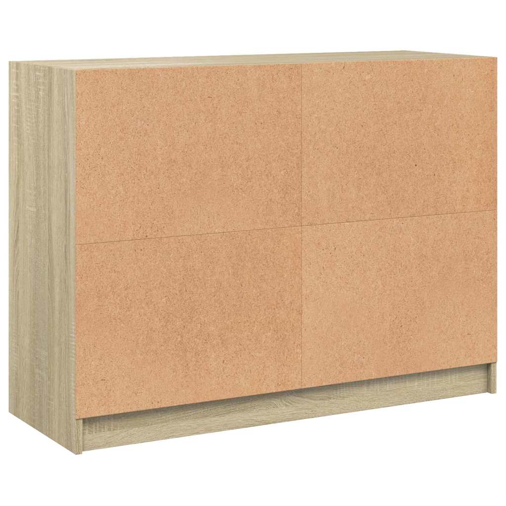 Sideboard, Sonoma oak, 102x37x75.5cm, engineered wood