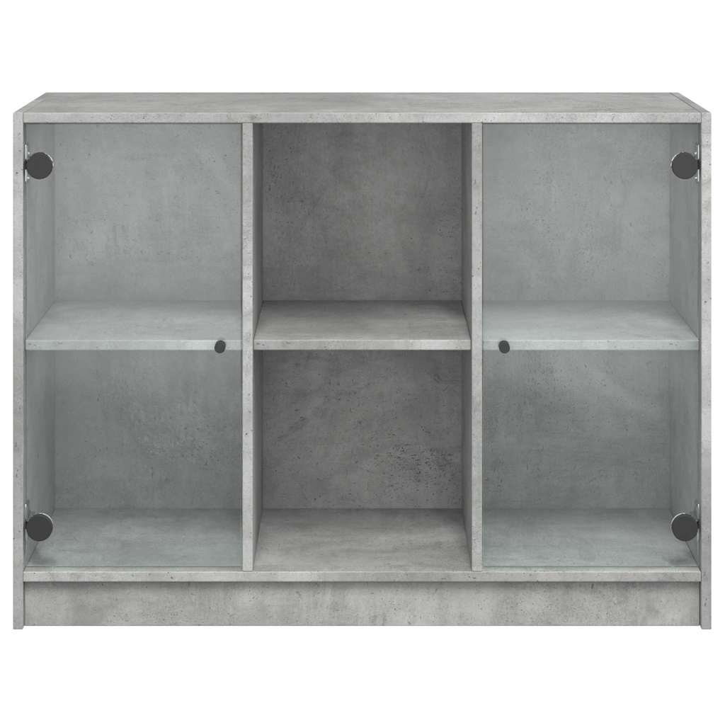 Sideboard, concrete gray, 102x37x75.5cm, engineered wood