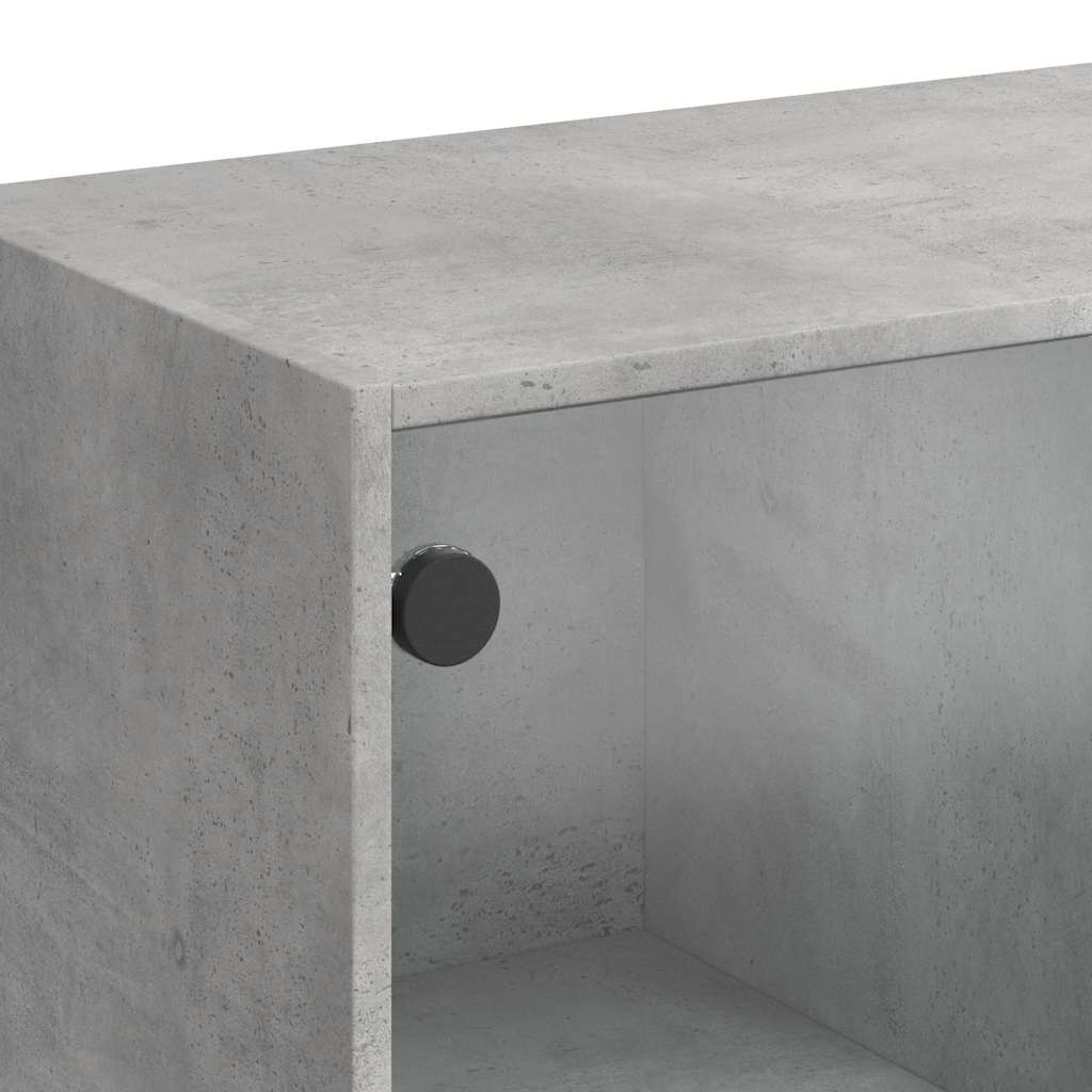 Sideboard, concrete gray, 102x37x75.5cm, engineered wood