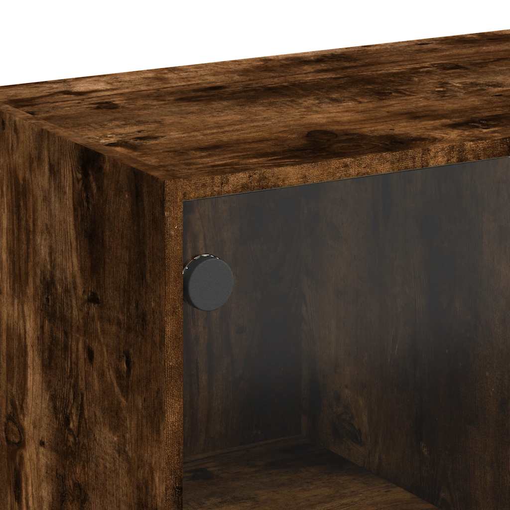 Šoninė spintelė, dūminio ąžuolo, 102x37x75,5cm, mediena