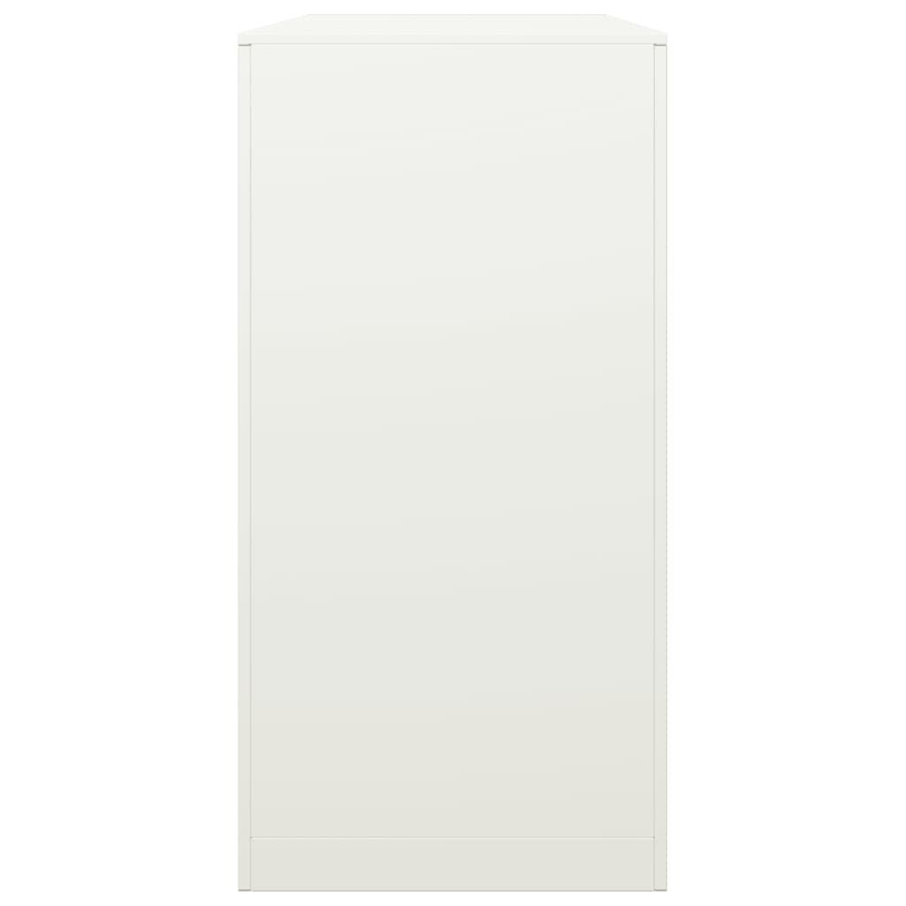 Log rack, white, 100x40x80cm, steel