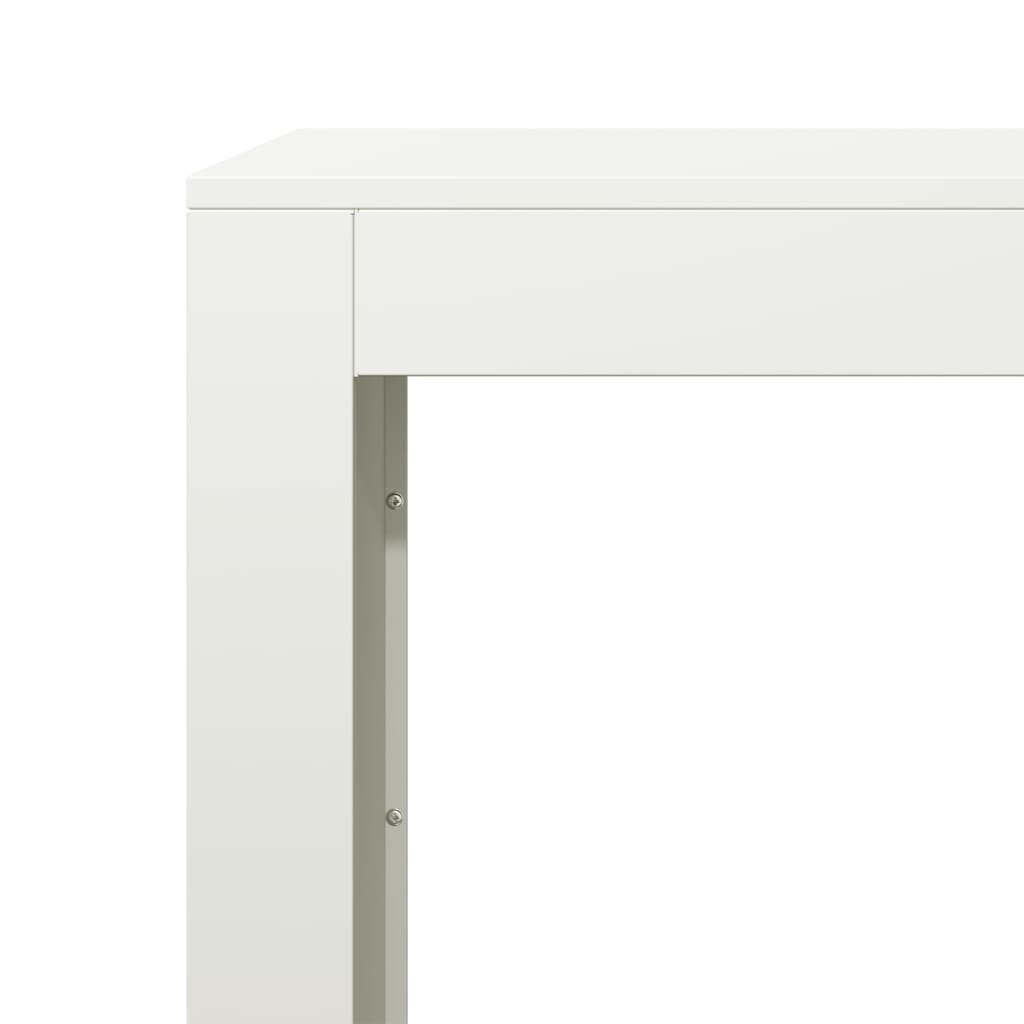Log rack, white, 100x40x80cm, steel