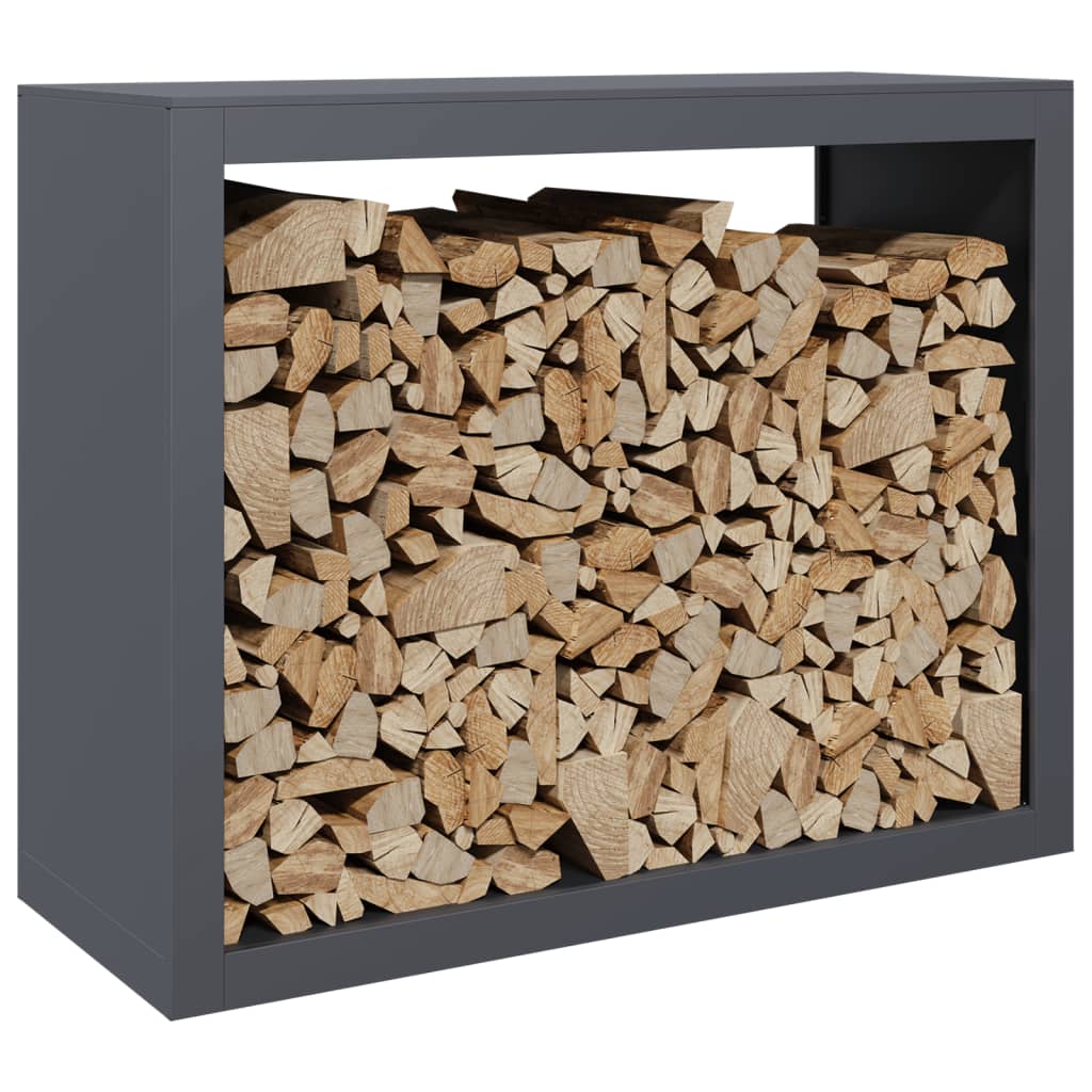 Log rack, anthracite, 100x40x80cm, steel