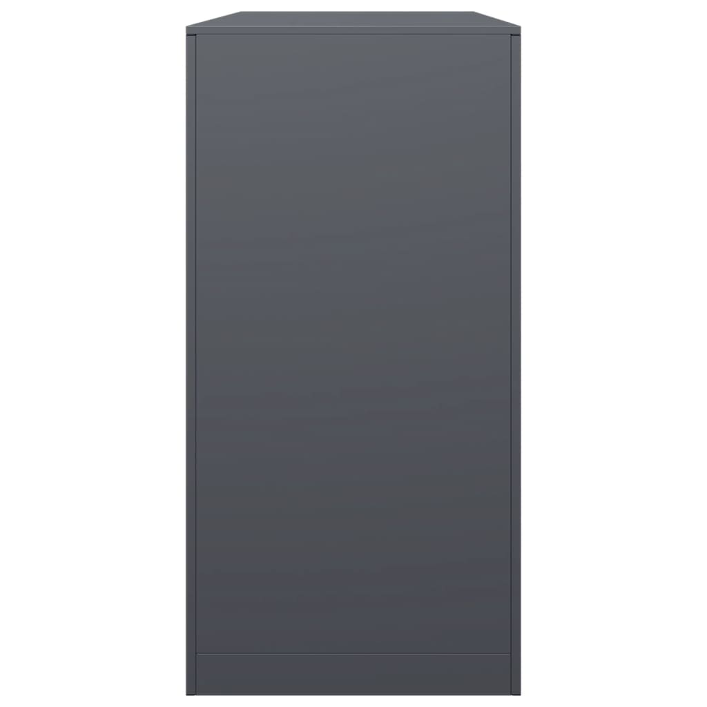 Log rack, anthracite, 100x40x80cm, steel