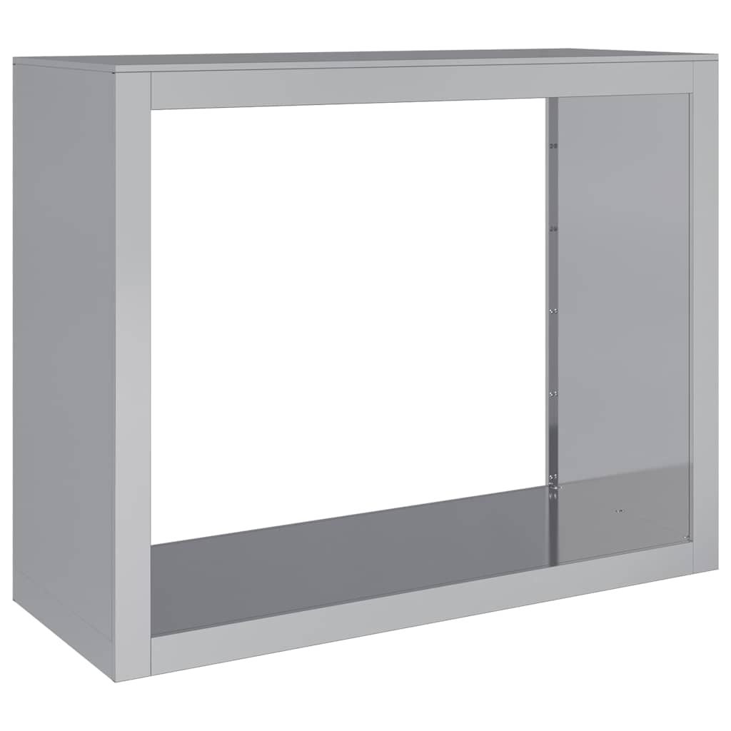 Firewood rack, 100x40x80cm, galvanized steel