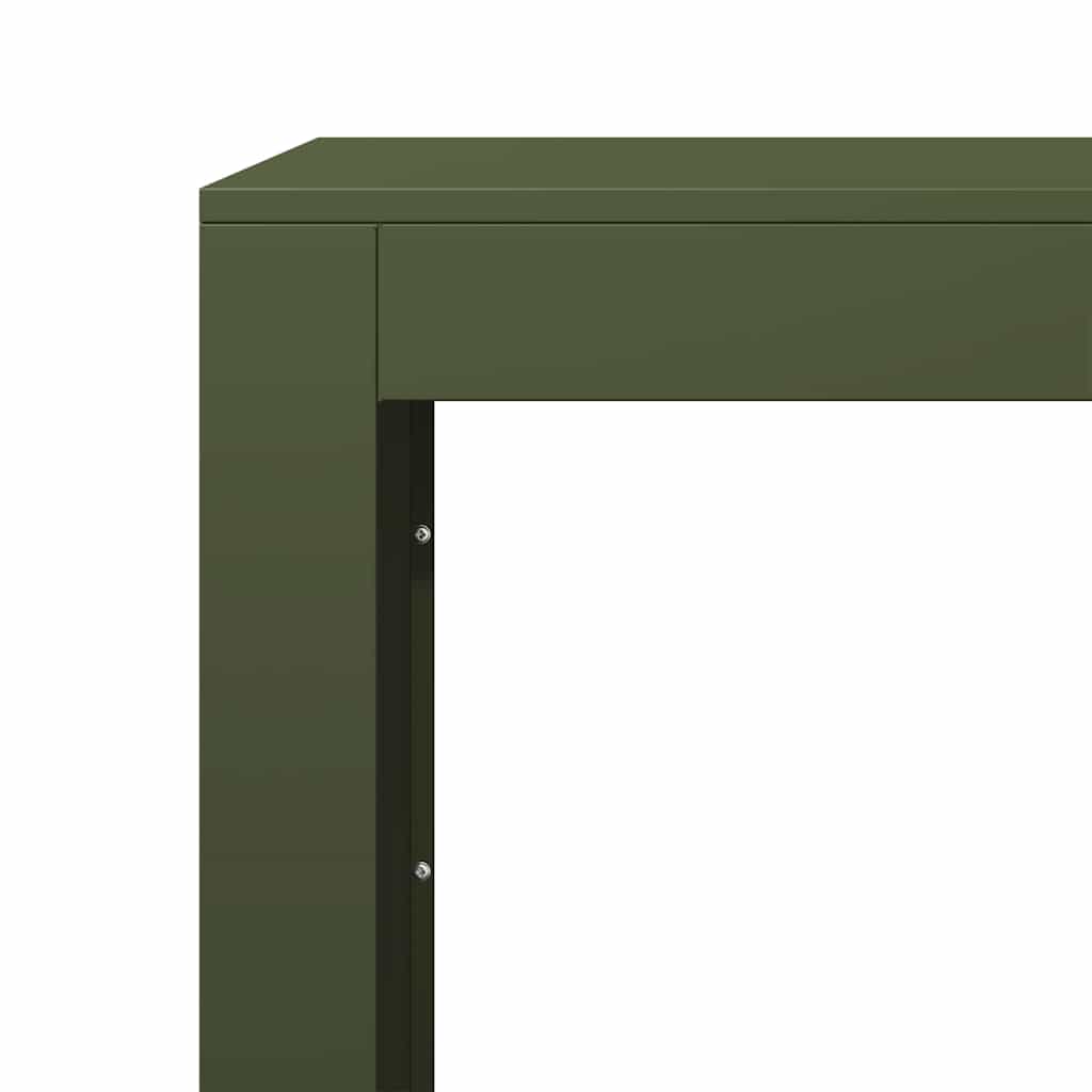 Log rack, green, 60x40x100cm, steel