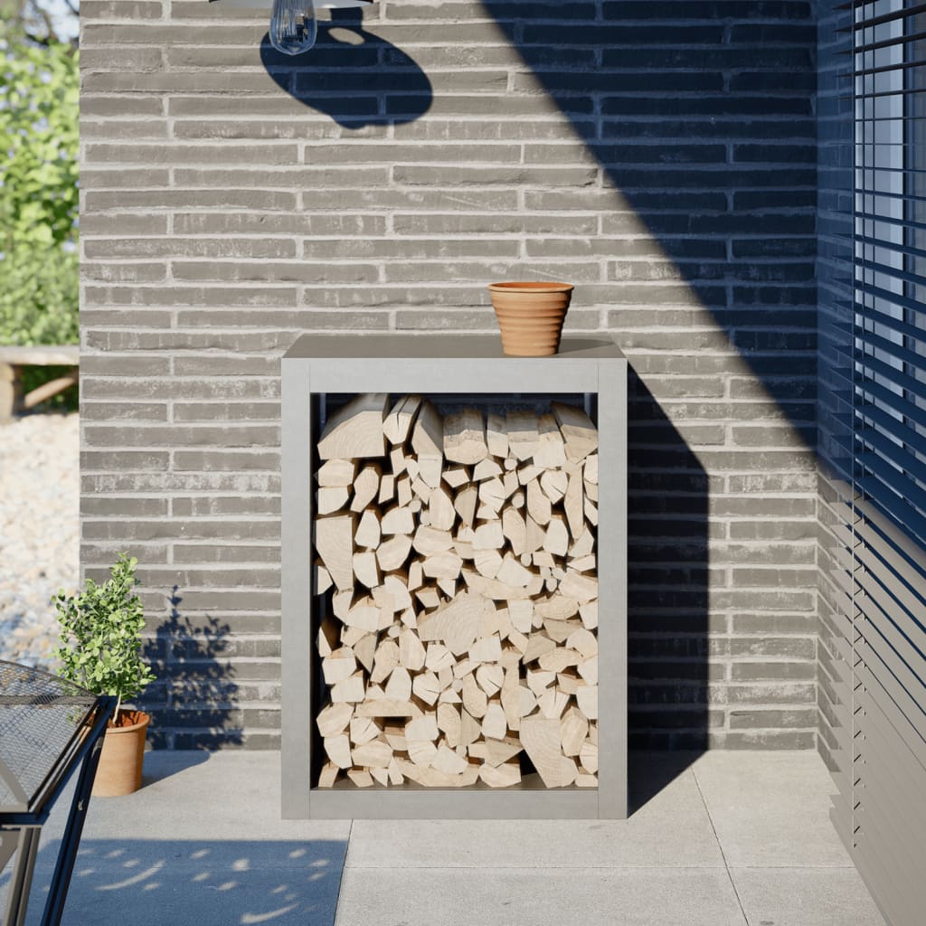 Firewood rack, 60x40x80cm, stainless steel