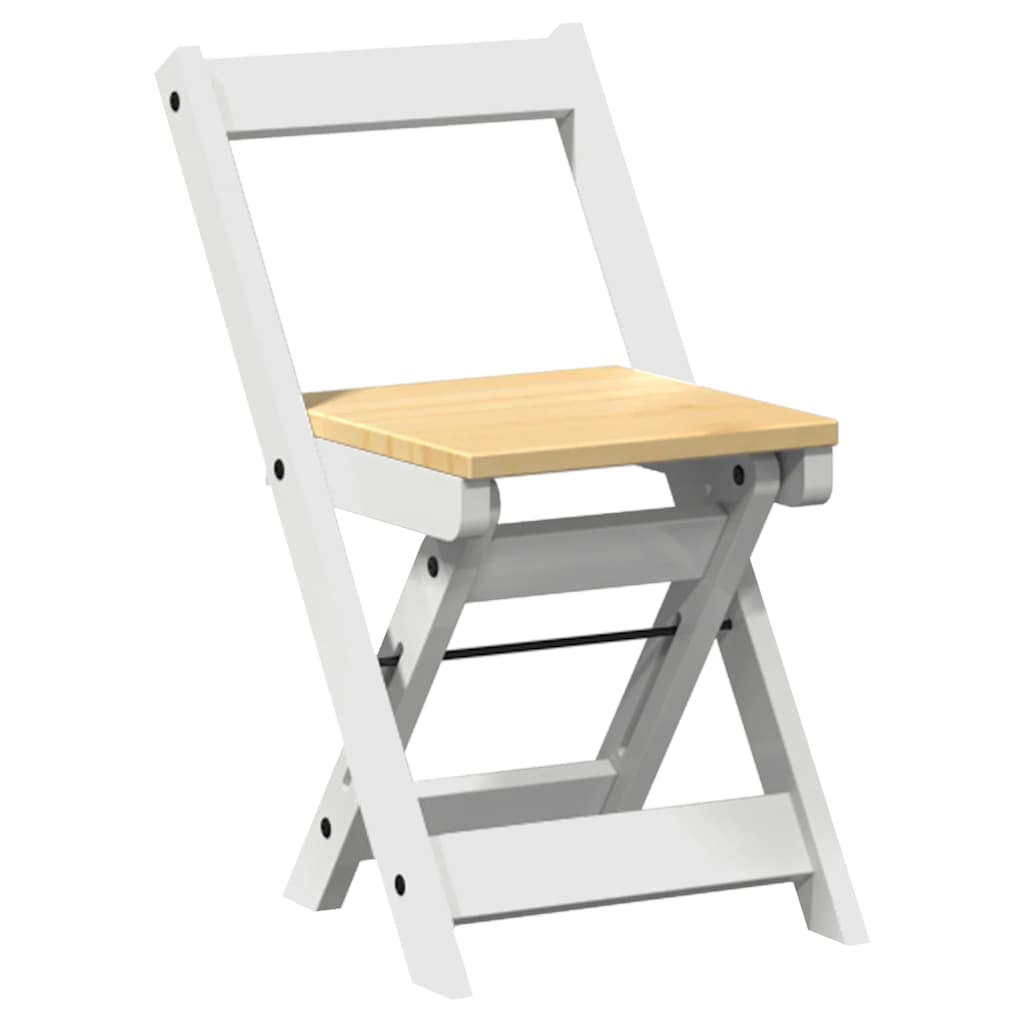 Dining chairs Corona, 4 pcs, white, solid pine