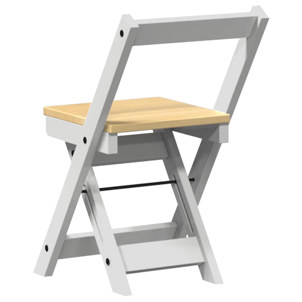 Dining chairs Corona, 4 pcs, white, solid pine