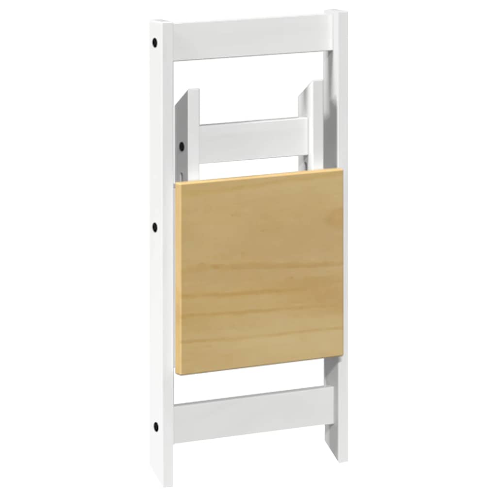Dining chairs Corona, 4 pcs, white, solid pine