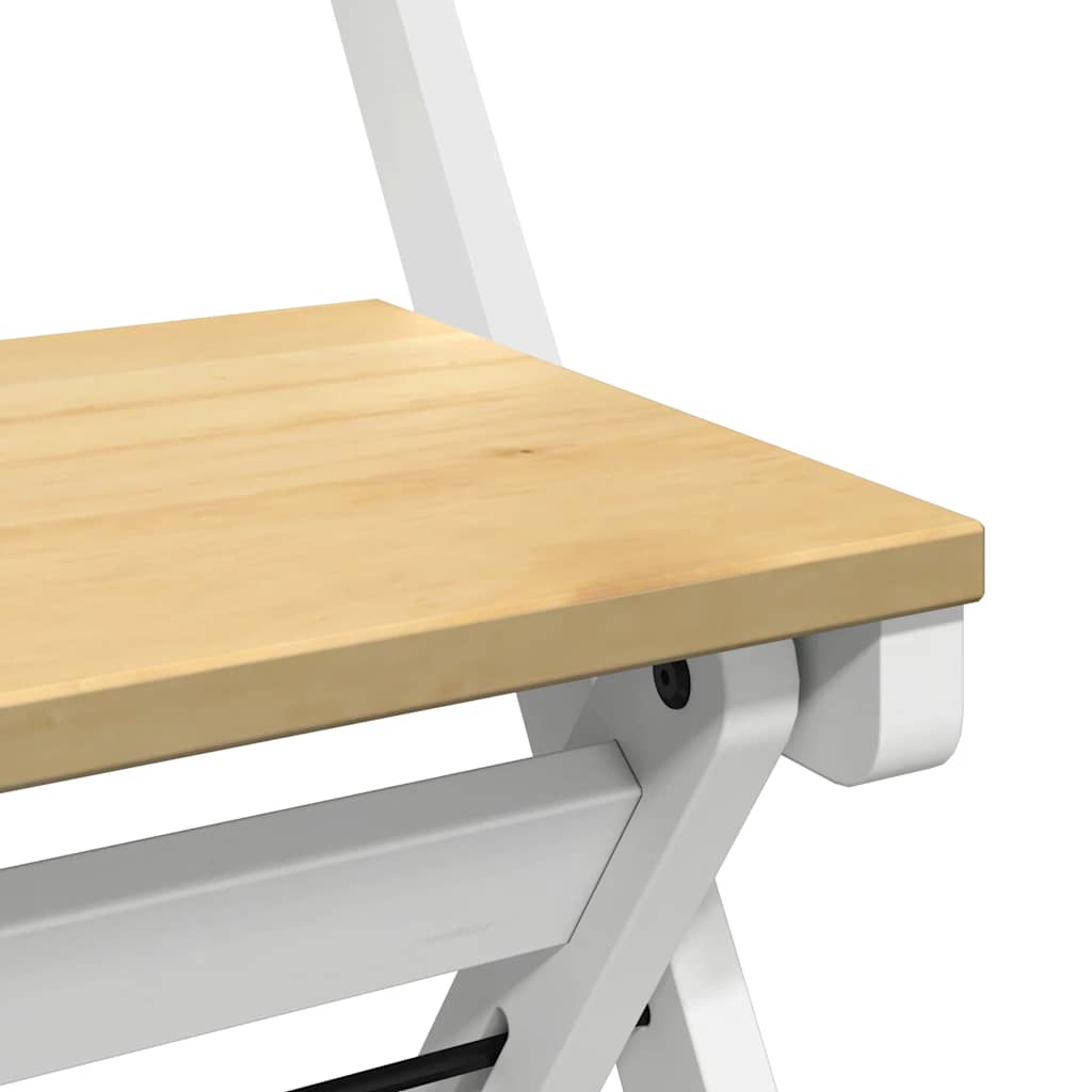 Dining chairs Corona, 4 pcs, white, solid pine