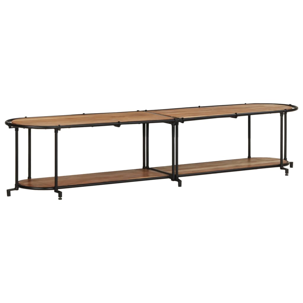 TV cabinet, 200x42x40cm, solid acacia wood