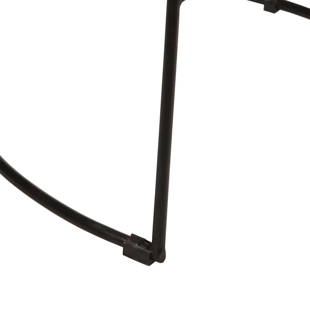 Bar stools, 2 pcs, black, 49x43x79 cm, solid mango wood