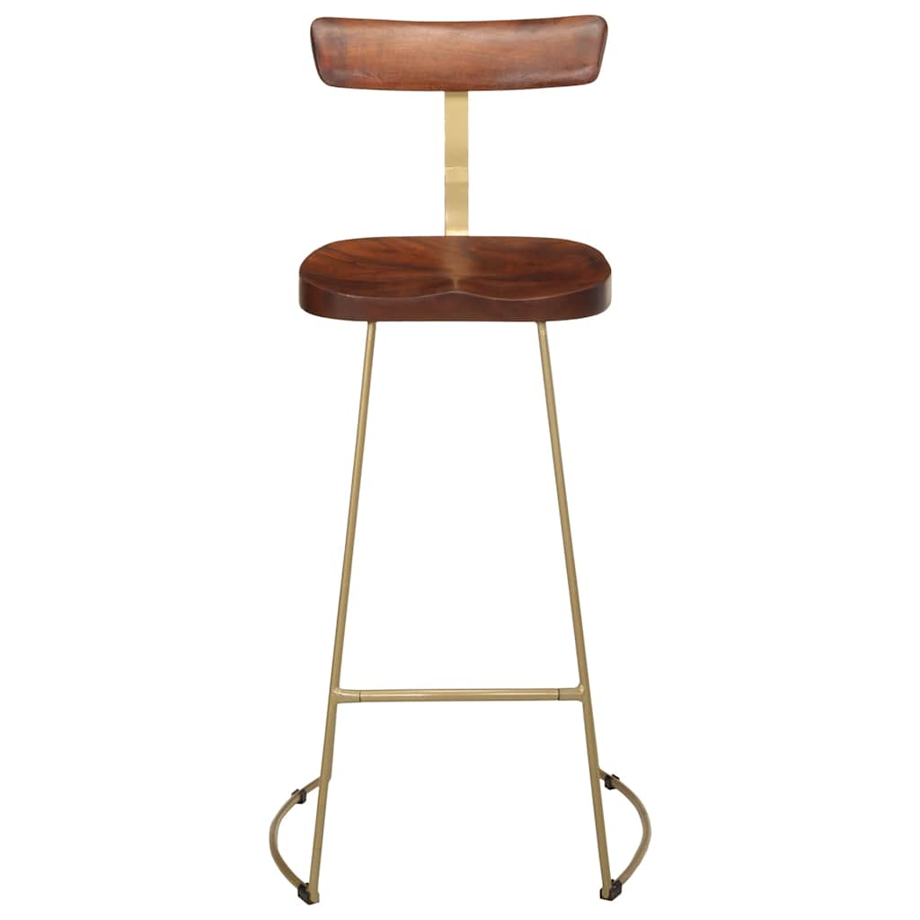 Bar stools, 2 pcs., 49x43x103 cm, solid mango wood
