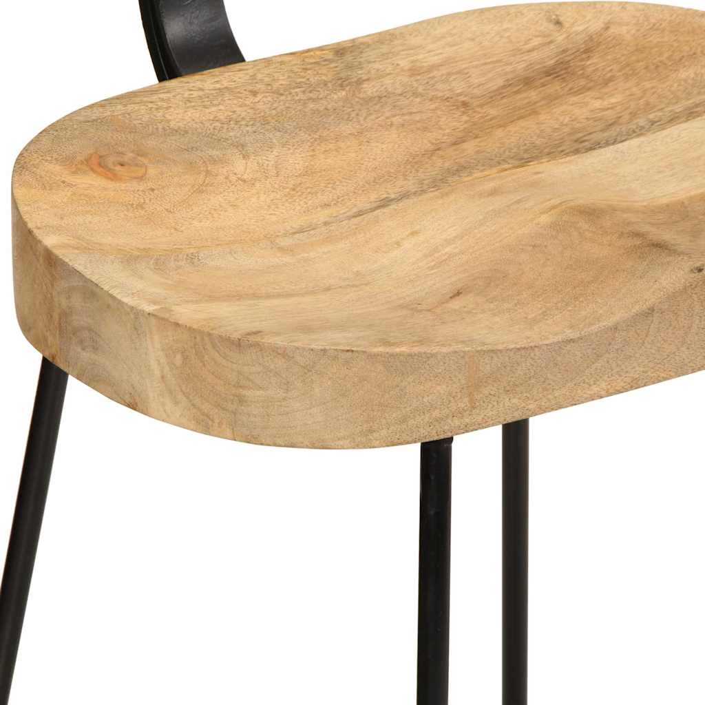 Bar Stools, 2 pcs, 49x43x88 cm, solid mango wood