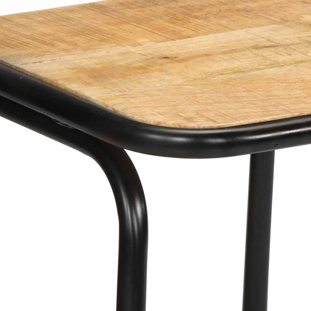bar stools 2 pcs 46x35.5x80 cm solid rough mango wood
