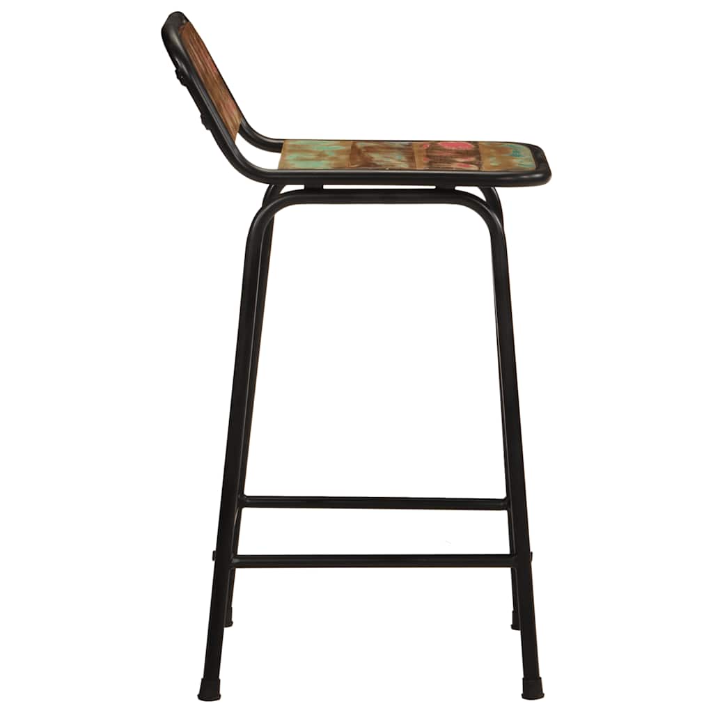 Bar stools, 2 pcs, 46x35.5x80 cm, reclaimed wood