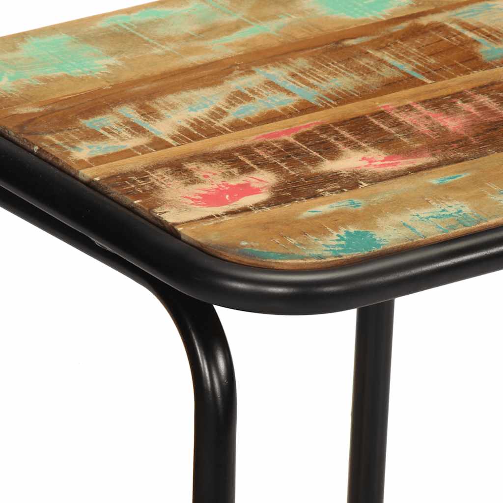 Bar stools, 2 pcs, 46x35.5x80 cm, reclaimed wood