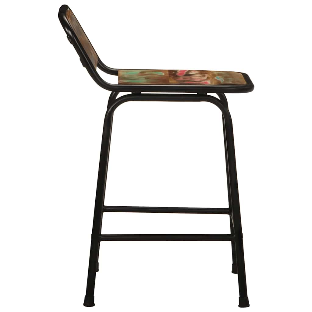 Baro taburetės, 2vnt., 46x35,5x70 cm, perdirbtos medienos