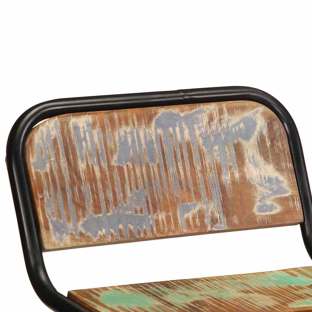 Baro taburetės, 2vnt., 46x35,5x70 cm, perdirbtos medienos