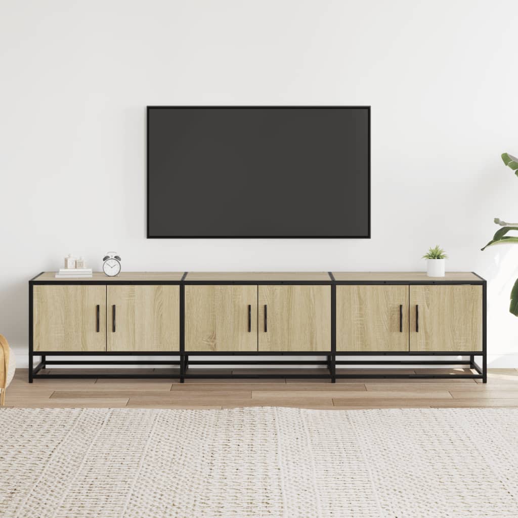 Televizoriaus spintelė, ąžuolo, 180x35x40cm, apdirbta mediena