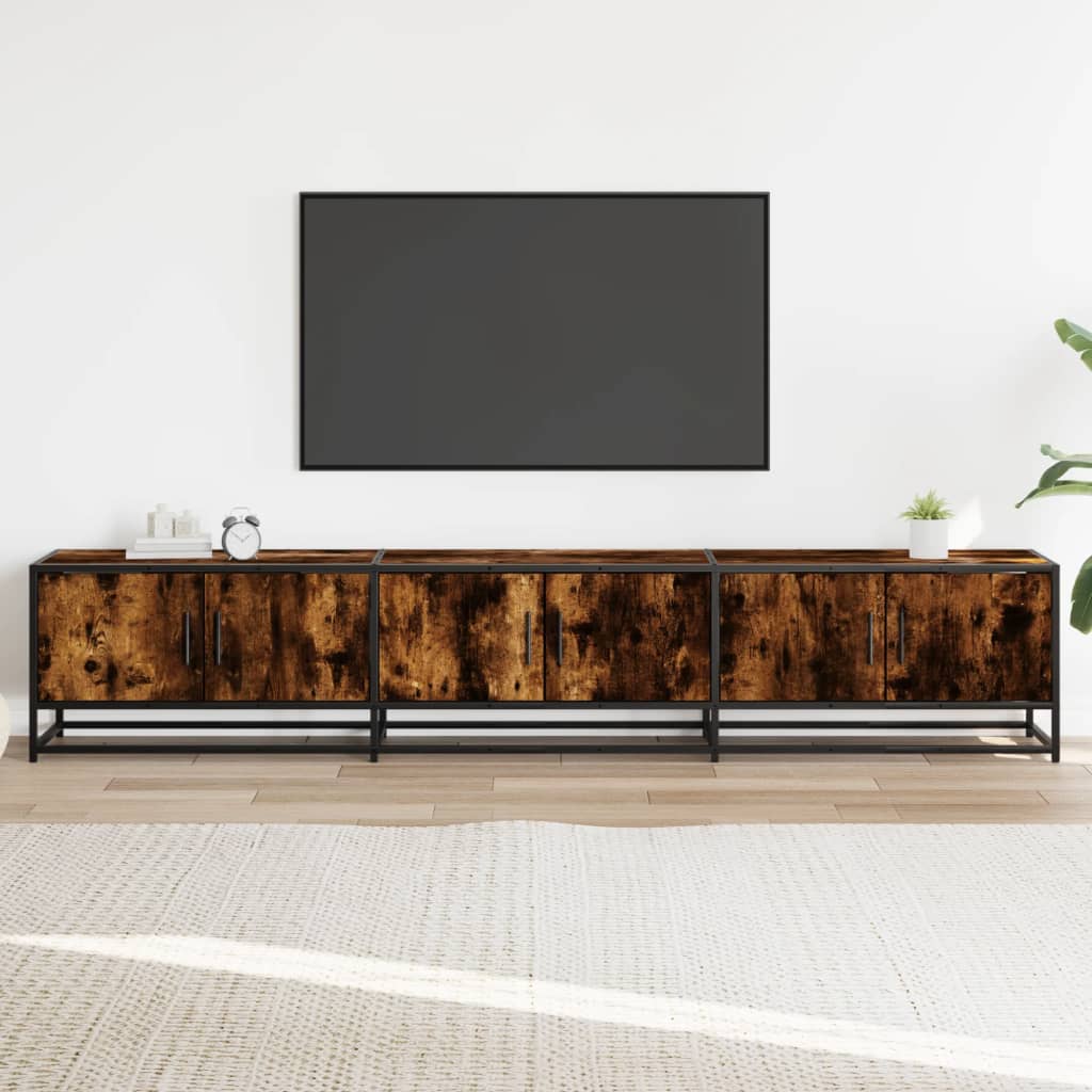 TV skapītis, dūmu ozols, 210x35x41cm, koks