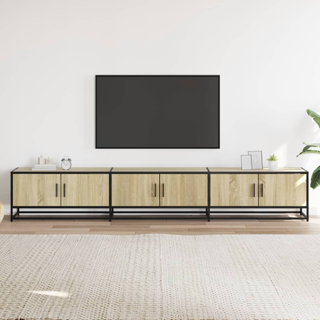 TV cabinet, oak, 240x35x41cm, finished wood