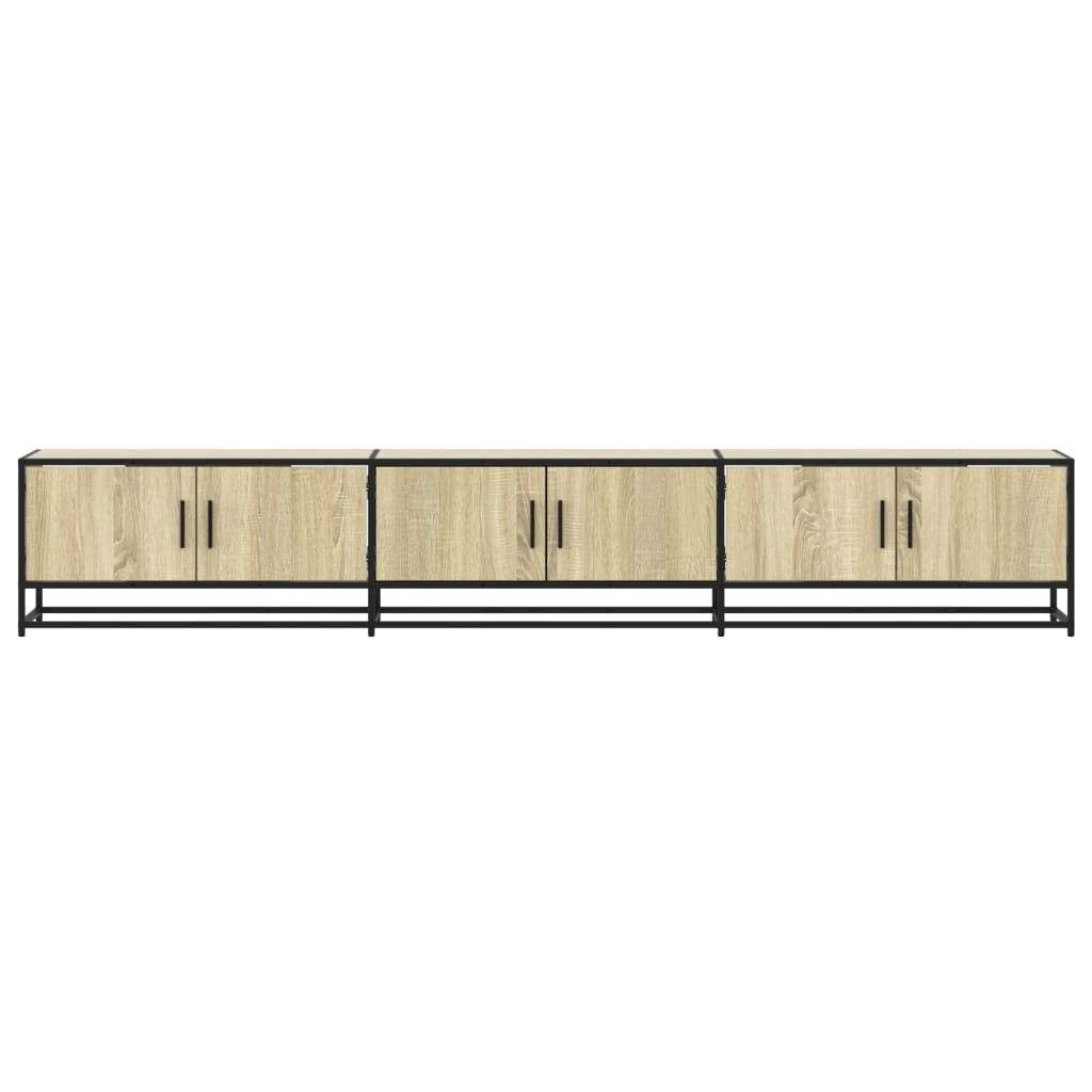 TV cabinet, oak, 240x35x41cm, finished wood