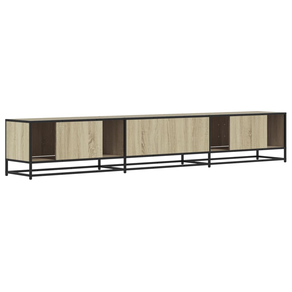 TV cabinet, oak, 240x35x41cm, finished wood