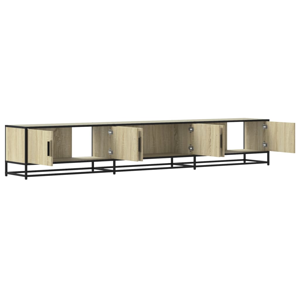 TV cabinet, oak, 240x35x41cm, finished wood