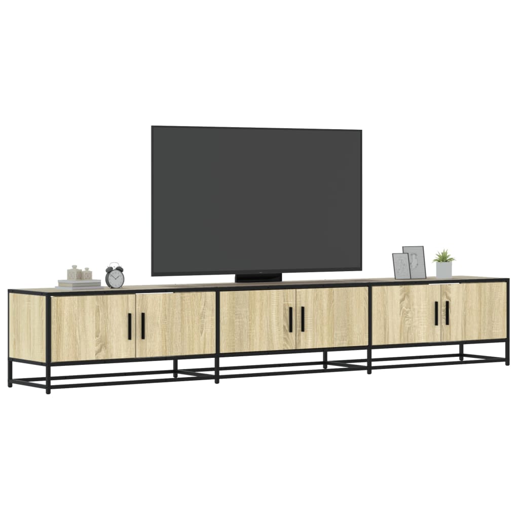 TV cabinet, oak, 240x35x41cm, finished wood