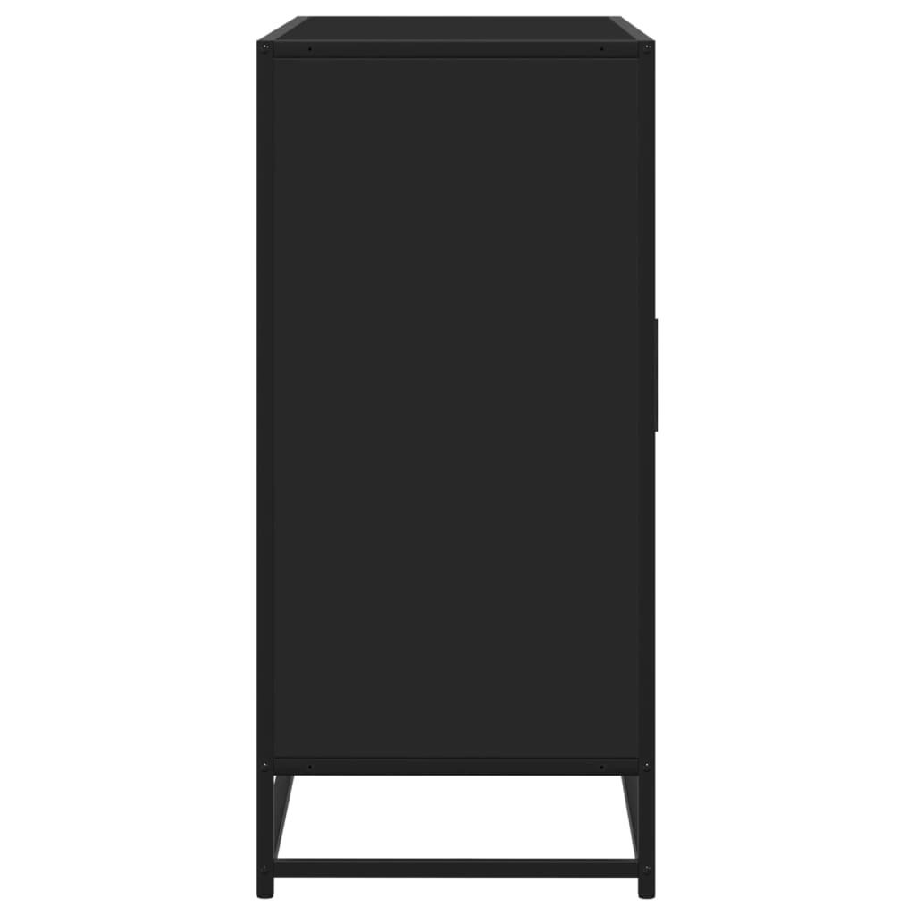 Sānu skapītis, melns, 92x35x76cm, apstrādāta koksne