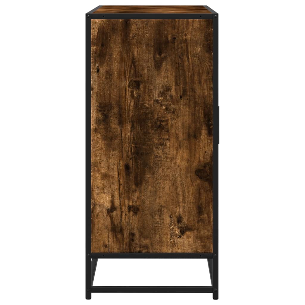 Šoninė spintelė, dūminio ąžuolo, 92x35x76cm, apdirbta mediena