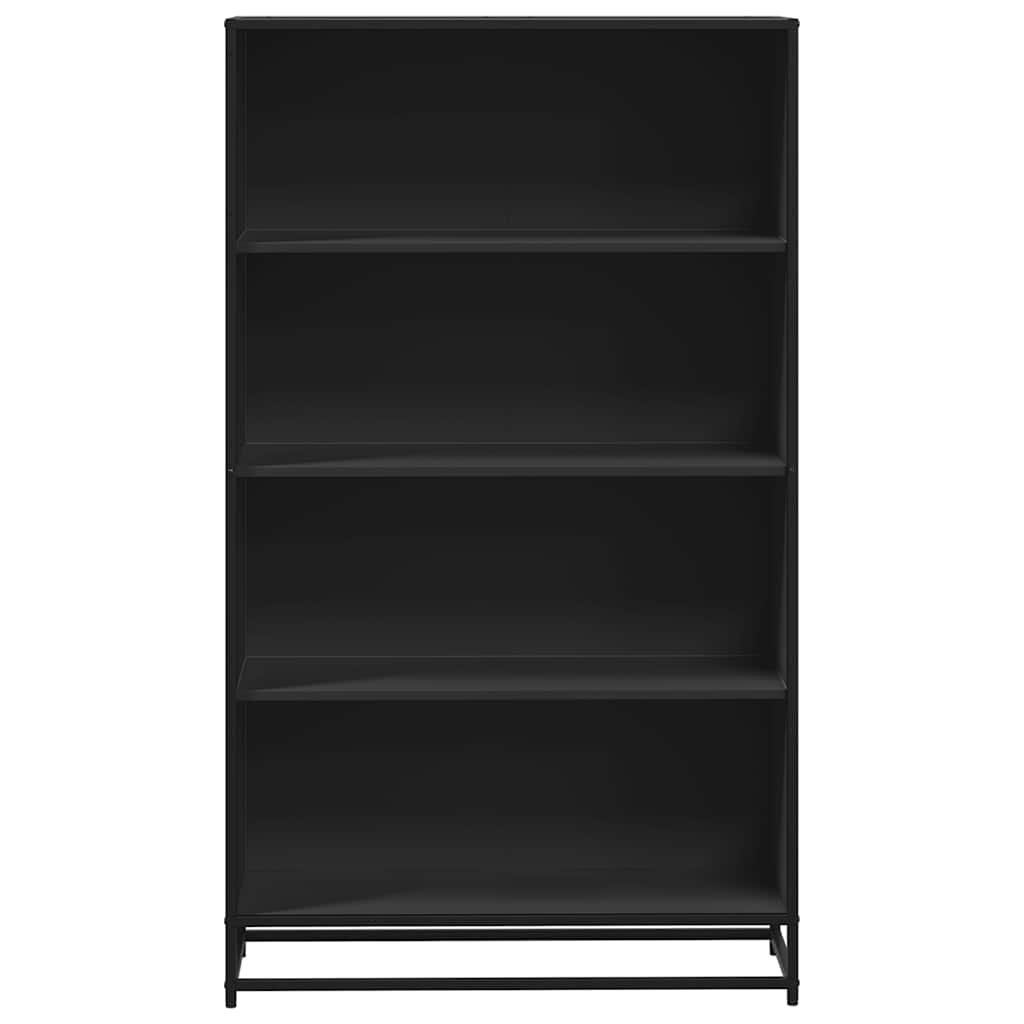 Bookcase, black, 80.5x35x139cm, engineered wood