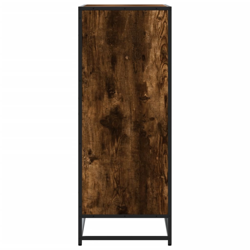 Spintelė batams, dūminio ąžuolo, 75x38x97,5cm, mediena/metalas