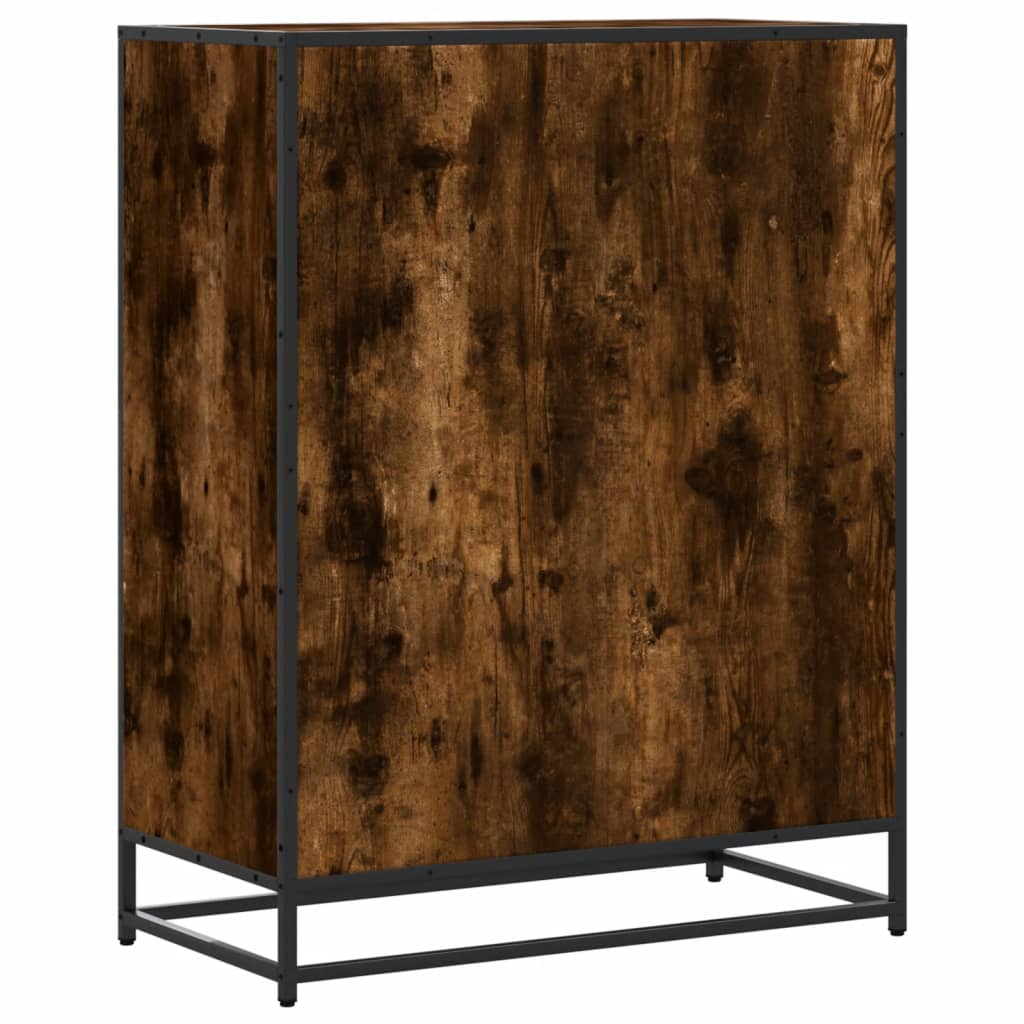 Spintelė batams, dūminio ąžuolo, 75x38x97,5cm, mediena/metalas