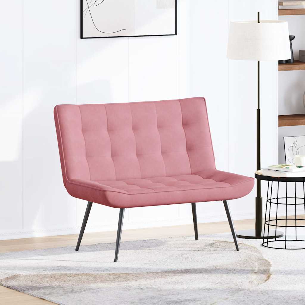 Bench, pink, 110x74x84cm, velvet