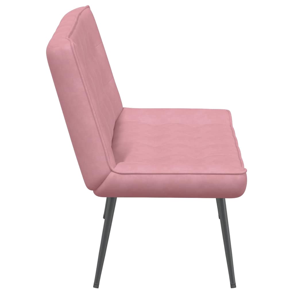 Bench, pink, 110x74x84cm, velvet