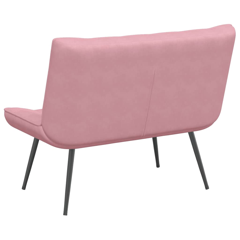 Bench, pink, 110x74x84cm, velvet