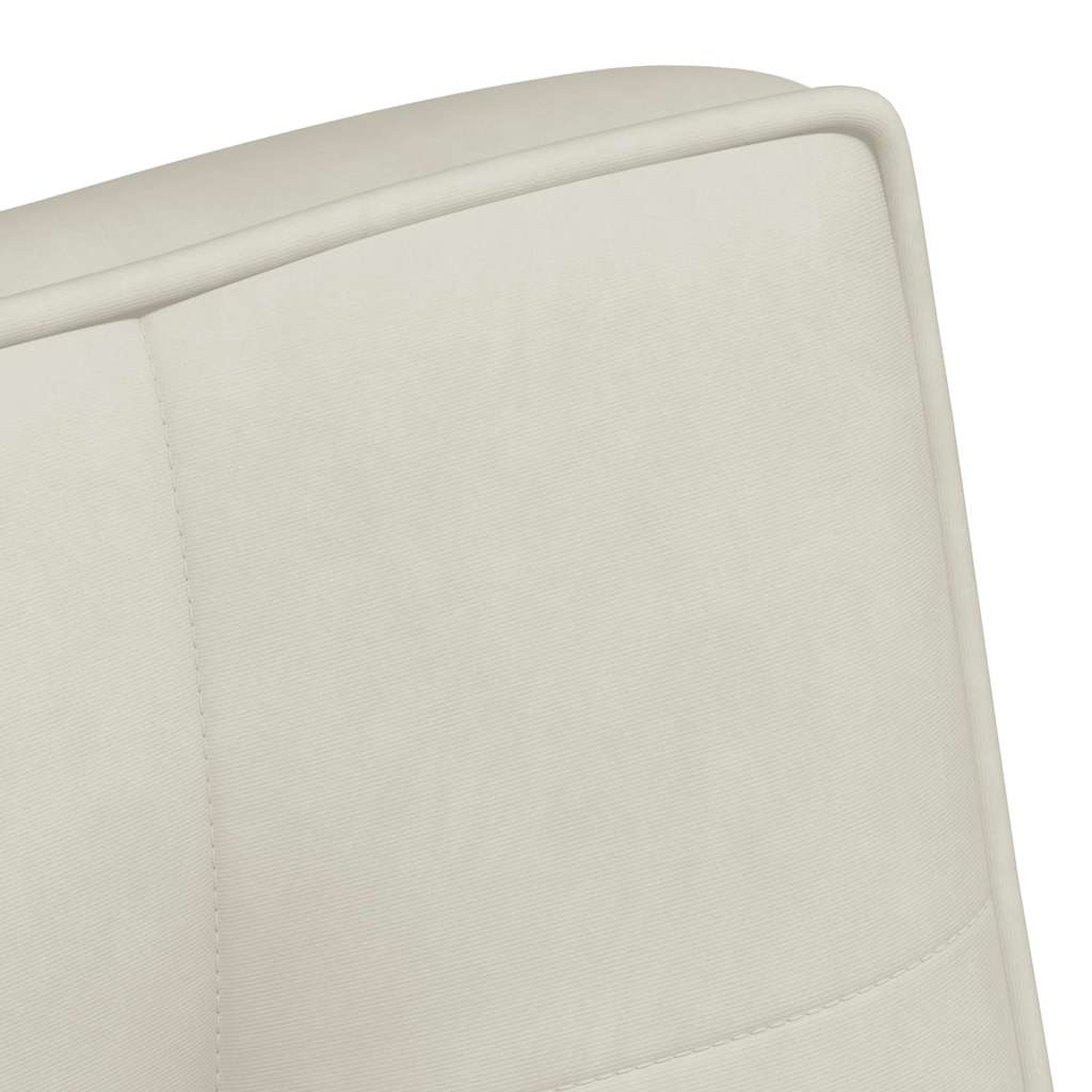 Bench, cream, 110x74x84cm, velvet