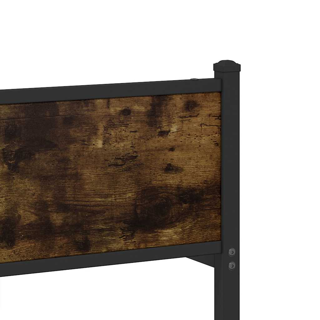 Lovos rėmas be čiužinio, dūminio ąžuolo, 160x200cm, metalas