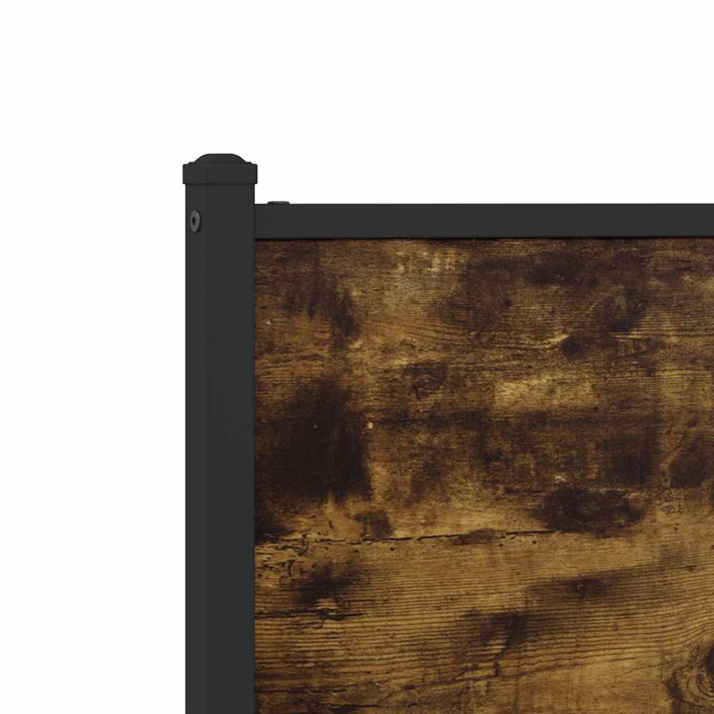 Lovos rėmas be čiužinio, dūminio ąžuolo, 160x200cm, metalas