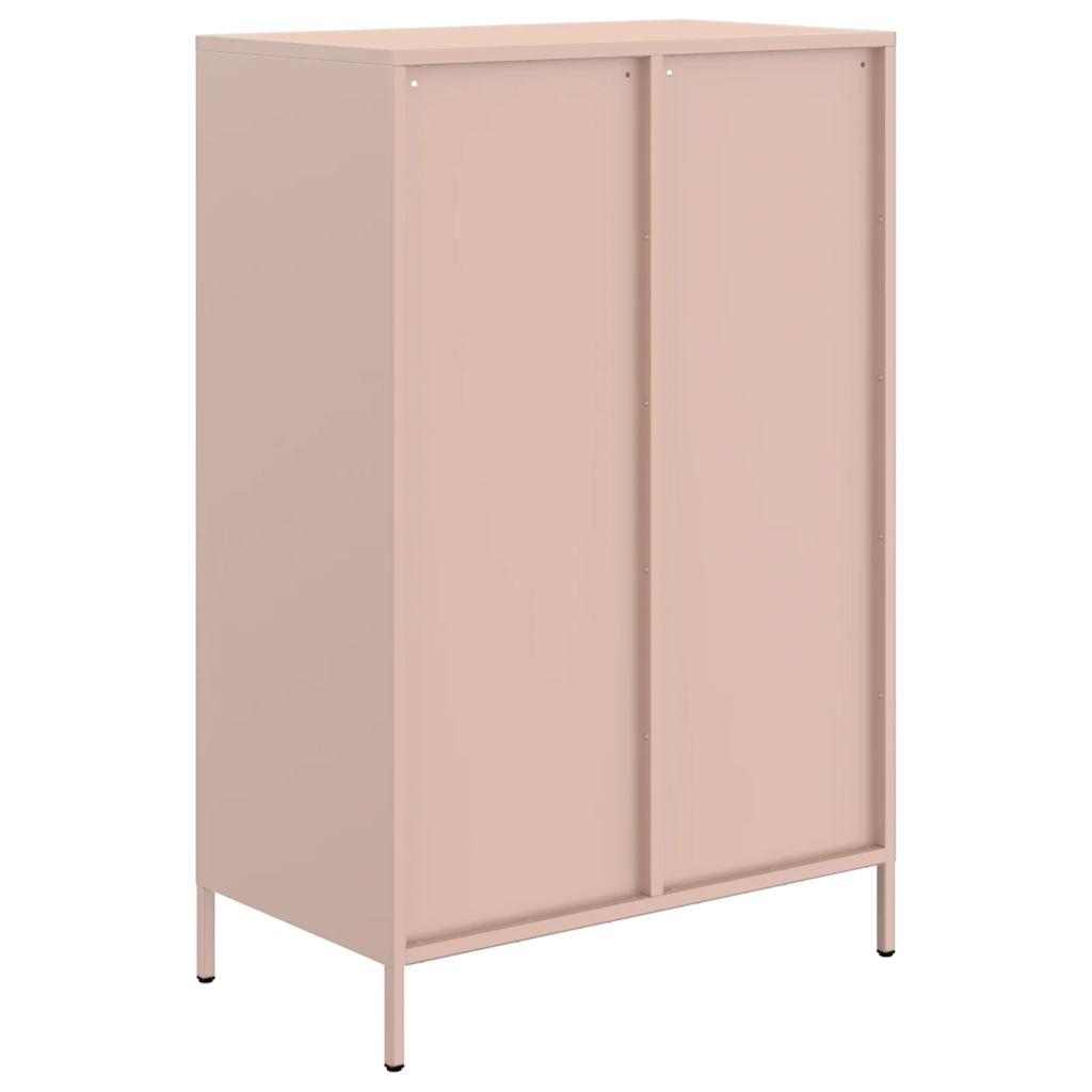 Chest of drawers, pink, 68x39x101.5cm, steel
